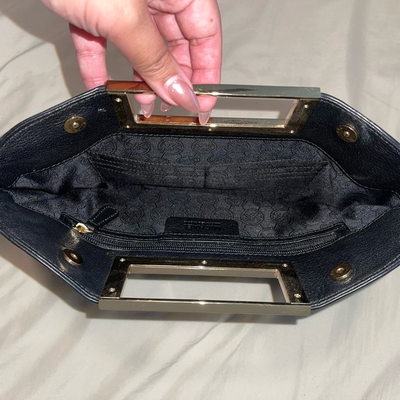 Michael Kors Black and Gold Shoulder Bag - Picture 3 of 4